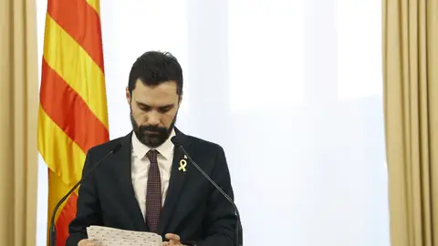 El presidente del Parlament, Roger Torrent El presidente del Parlament, Roger Torrent
