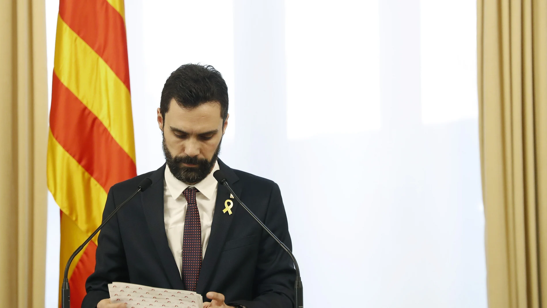 El presidente del Parlament, Roger Torrent El presidente del Parlament, Roger Torrent