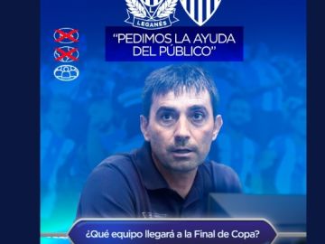 Cartel promocional del Leganés para la semifinal de Copa