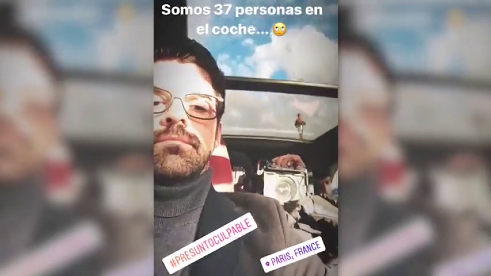 Miguel &Aacute;ngel Mu&ntilde;oz calienta motores en Par&iacute;s durante el rodaje de 'Presunto Culpable'