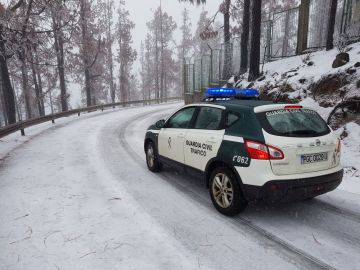 Nevada en el Pico de Las Nieves, Gran Canaria