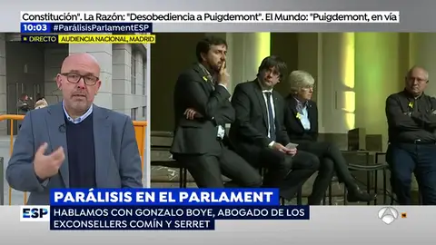 El abogado de Comín estudiará acciones legales tras filtrarse posibles mensajes de Puigdemont: "Moncloa triunfa, esto se ha terminado" El abogado de Comín estudiará acciones legales tras filtrarse posibles mensajes de Puigdemont: "Moncloa triunfa, esto se ha terminado"