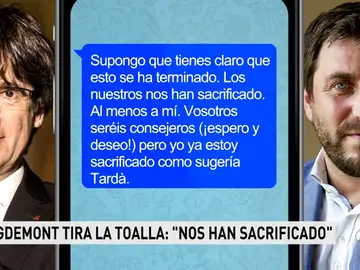 El abogado de Comín estudia acciones legales tras difundirse mensajes de Puigdemont: "Moncloa triunfa, esto se ha terminado" El abogado de Comín estudia acciones legales tras difundirse mensajes de Puigdemont: "Moncloa triunfa, esto se ha terminado"