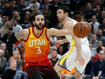 Ricky Rubio, en acción ante los Warriors Ricky Rubio, en acción ante los Warriors