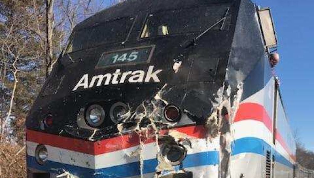 El tren que ha sufrido un accidente en Estados Unidos