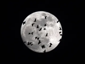 La 'superluna' fotografiada desde Italia La 'superluna' fotografiada desde Italia