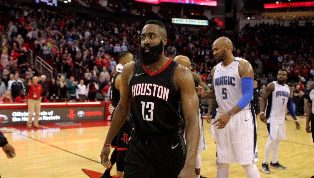 James Harden, en su histórico partido ante los Magic