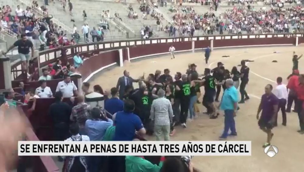 "Fue pacífico", el argumento que los 29 antitaurinos que saltaron al ruedo de Las Ventas esgrimen en su defensa