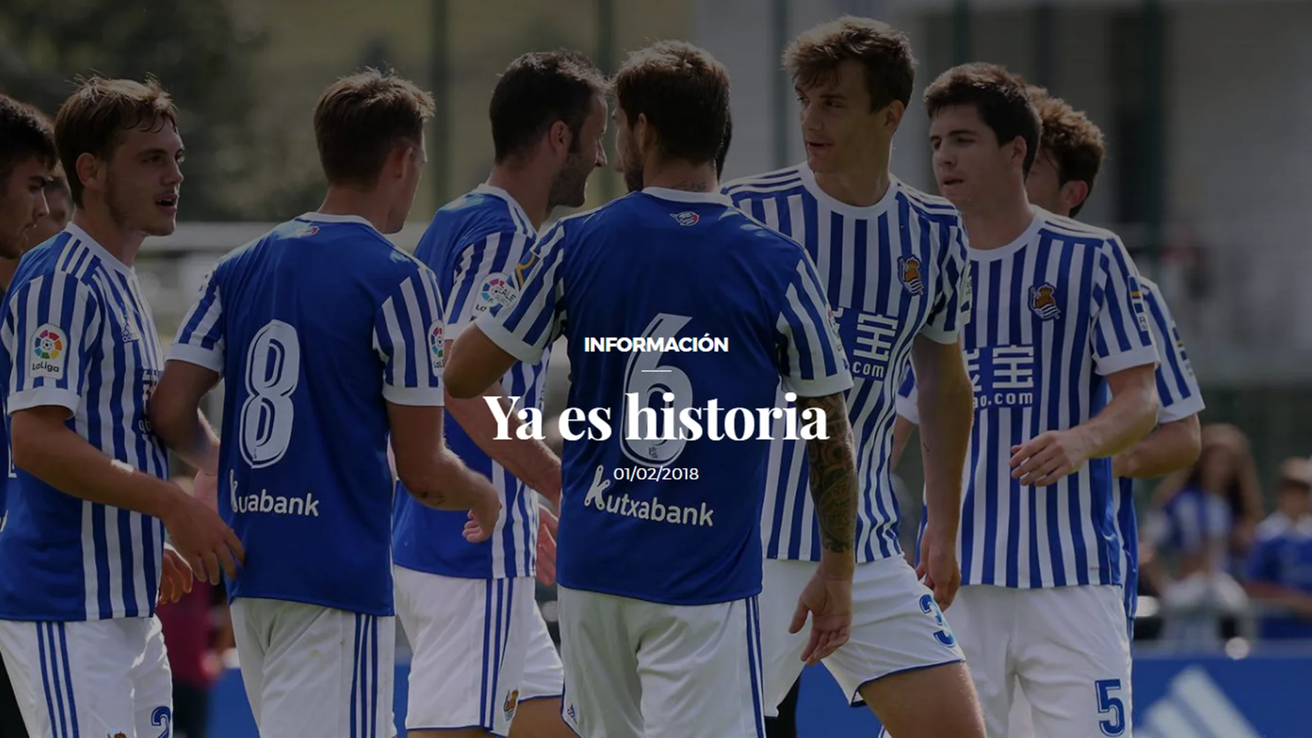 'Ya es historia': el anuncio de la Real Sociedad sobre las camisetas de Íñigo Martínez 'Ya es historia': el anuncio de la Real Sociedad sobre las camisetas de Íñigo Martínez