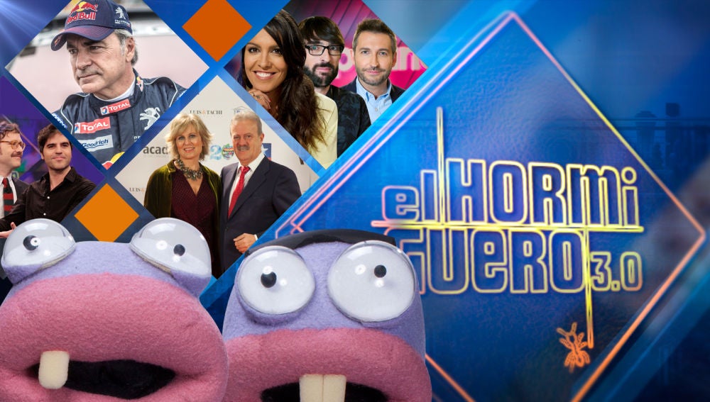 Joaquín Reyes y Ernesto Sevilla, Carlos Sainz, María Rey y Manuel Campo Vidal, Frank Blanco, Lorena Castell y Quique Peinado se divertirán en 'El Hormiguero 3.0'