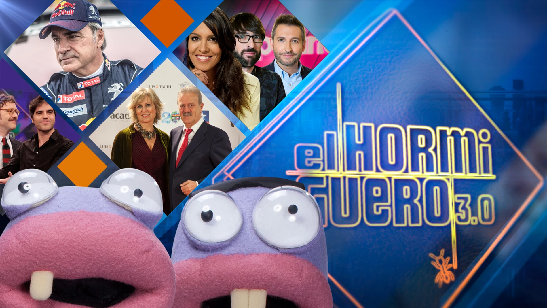 Joaquín Reyes y Ernesto Sevilla, Carlos Sainz, María Rey y Manuel Campo Vidal, Frank Blanco, Lorena Castell y Quique Peinado se divertirán en 'El Hormiguero 3.0'