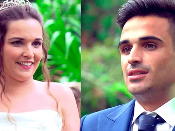 Tamara enamorada y Álvaro decepcionado en el altar Tamara enamorada y Álvaro decepcionado en el altar