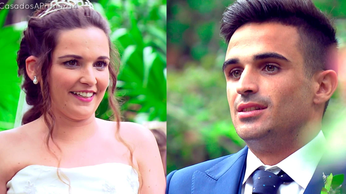 Tamara enamorada y Álvaro decepcionado en el altar
