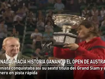 Nadal hacía historia ganando el Open de Australia hace nueve años Nadal hacía historia ganando el Open de Australia hace nueve años