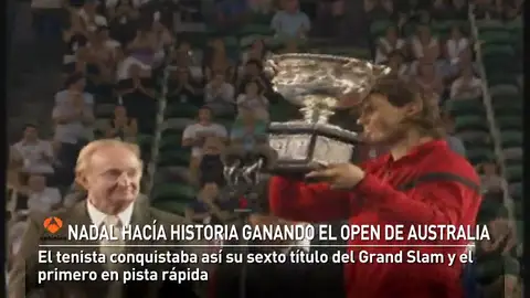Nadal hacía historia ganando el Open de Australia hace nueve años Nadal hacía historia ganando el Open de Australia hace nueve años