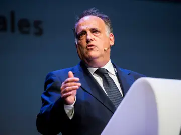 Javier Tebas, durante un acto Javier Tebas, durante un acto