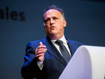 Javier Tebas, durante un acto Javier Tebas, durante un acto