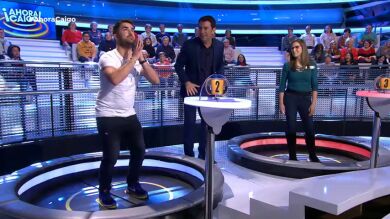 Un concursante de '¡Ahora Caigo!' entra en pánico al tener que caer por la trampilla