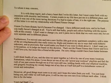 Carta para desapuntarse del gimnasio Carta para desapuntarse del gimnasio