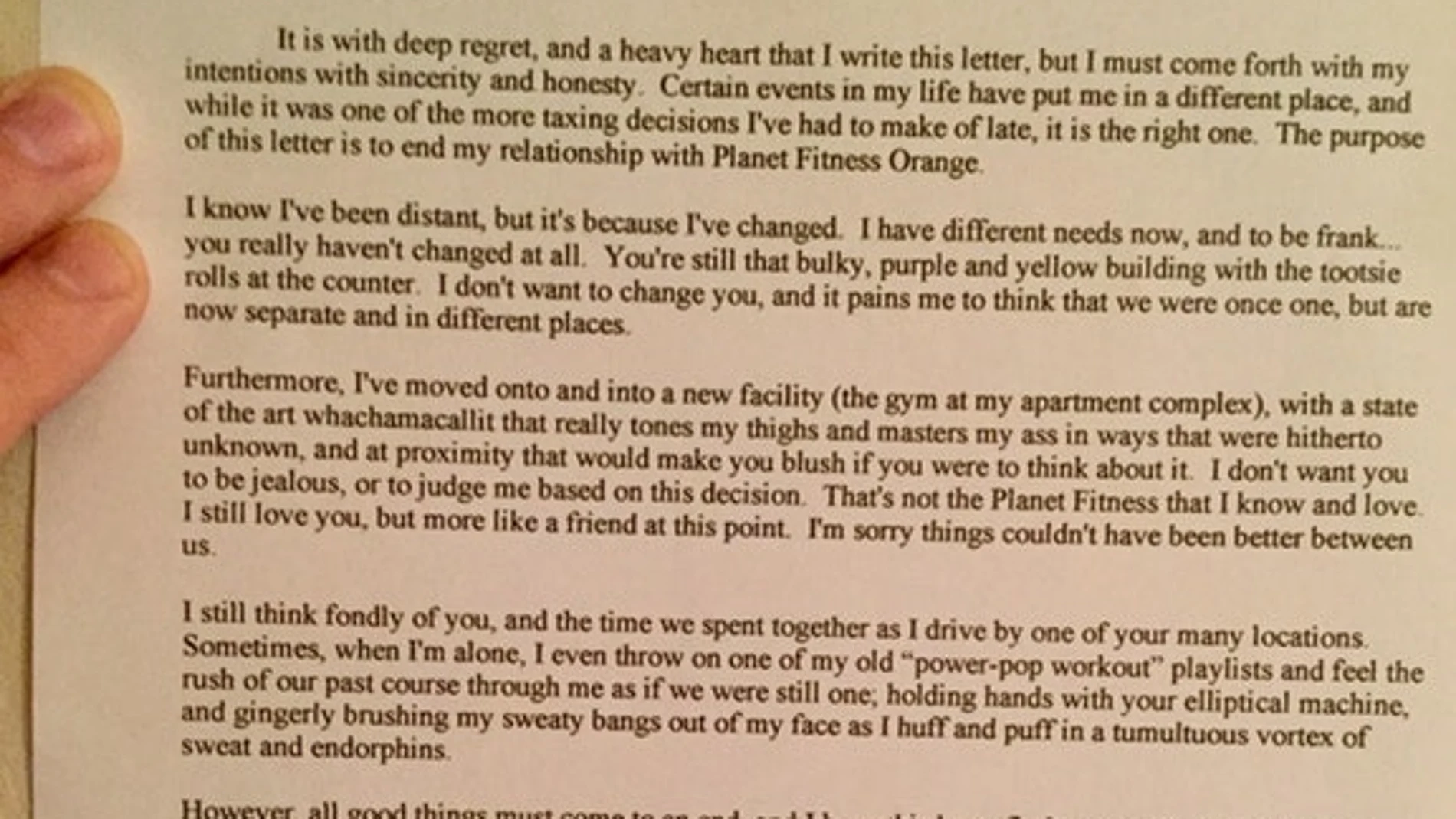Carta para desapuntarse del gimnasio Carta para desapuntarse del gimnasio