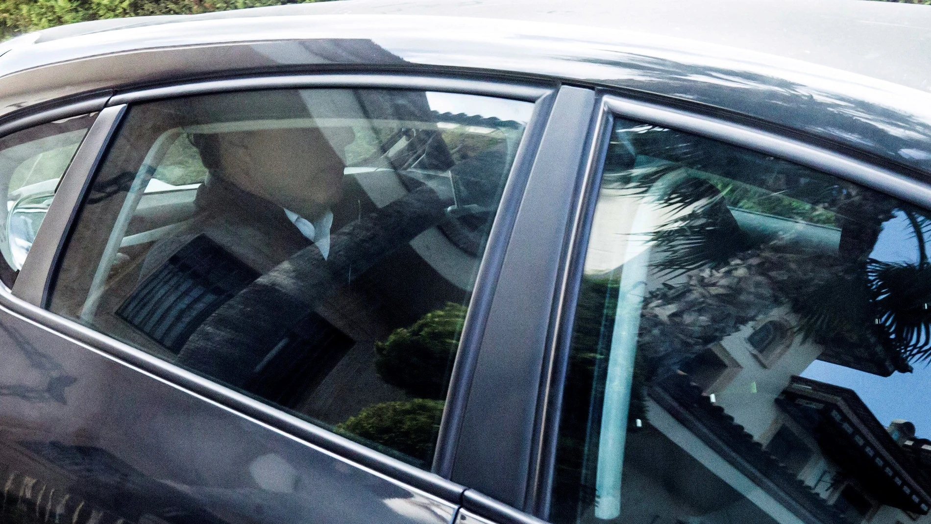 Quique Pina, en un vehículo de la Policía Nacional Quique Pina, en un vehículo de la Policía Nacional
