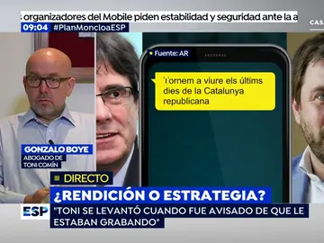 Gonzalo Boye en una entrevista en Espejo Público Gonzalo Boye en una entrevista en Espejo Público