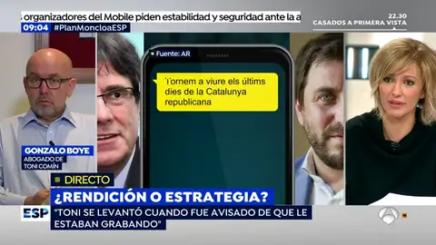 Gonzalo Boye en una entrevista en Espejo Público Gonzalo Boye en una entrevista en Espejo Público