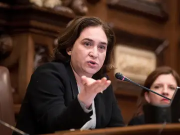 La alcaldesa de Barcelona, Ada Colau La alcaldesa de Barcelona, Ada Colau