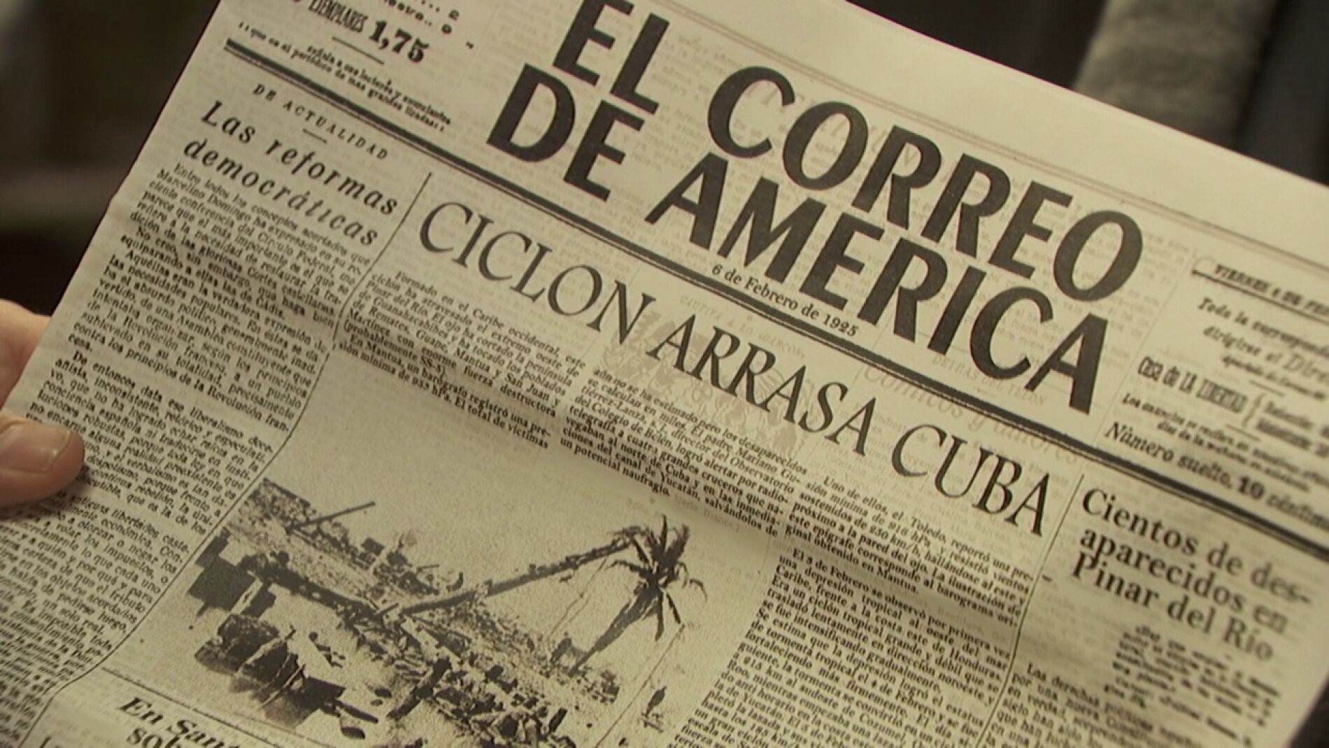 Una tr&aacute;gica noticia llega a Puente Viejo: un cicl&oacute;n arrasa Cuba
