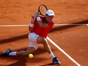 Roberto Bautista, durante su partido contra Cameron Norrie Roberto Bautista, durante su partido contra Cameron Norrie