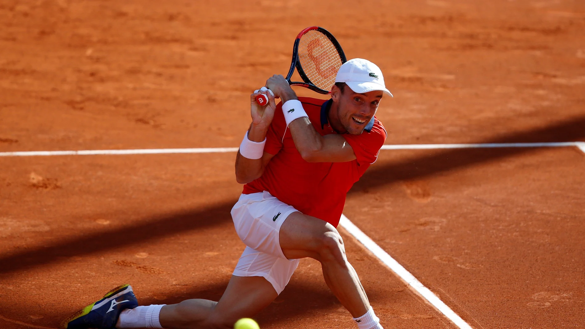 Roberto Bautista, durante su partido contra Cameron Norrie Roberto Bautista, durante su partido contra Cameron Norrie