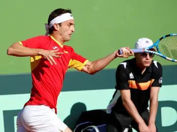 Albert Ramos, en acción ante Broady Albert Ramos, en acción ante Broady