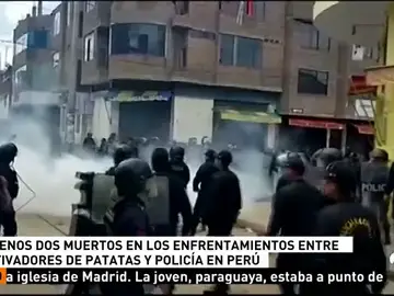 Al menos dos muertos durante una huelga de agricultores de patata en Perú Al menos dos muertos durante una huelga de agricultores de patata en Perú