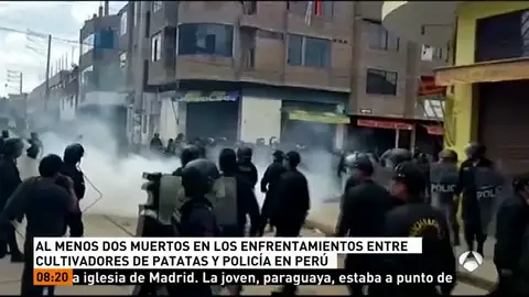 Al menos dos muertos durante una huelga de agricultores de patata en Perú Al menos dos muertos durante una huelga de agricultores de patata en Perú