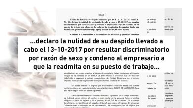Obligan a una empresa a readmitir a una mujer que fue despedida por ausentarse para acudir a un juicio como víctima de violencia machista