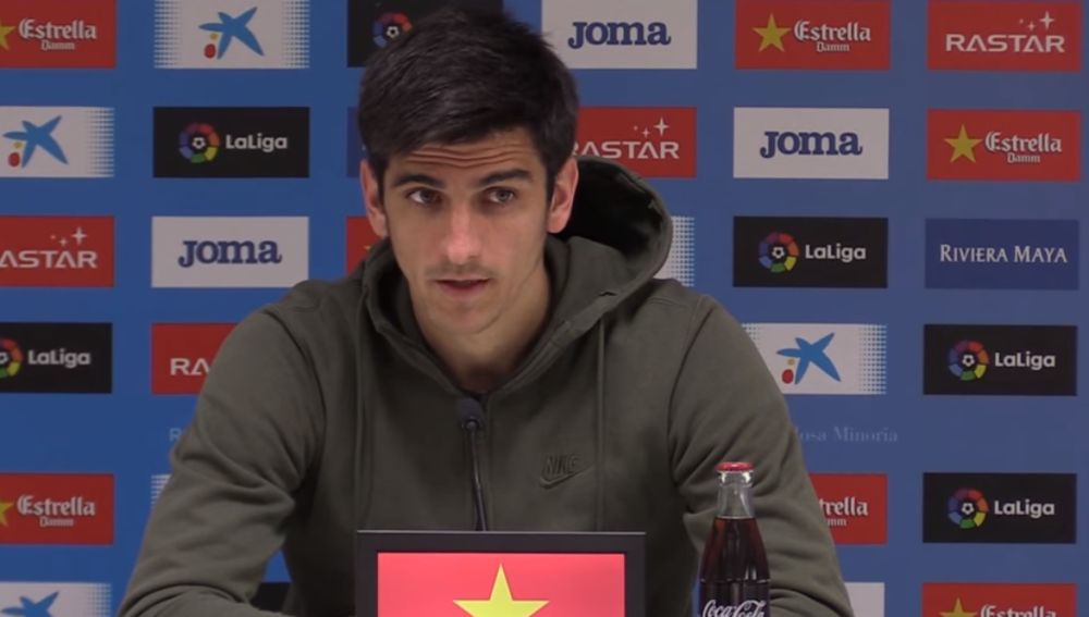 Gerard Moreno, en rueda de prensa