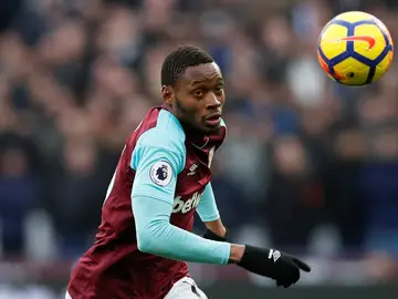 Sakho, durante un partido con el West Ham Sakho, durante un partido con el West Ham