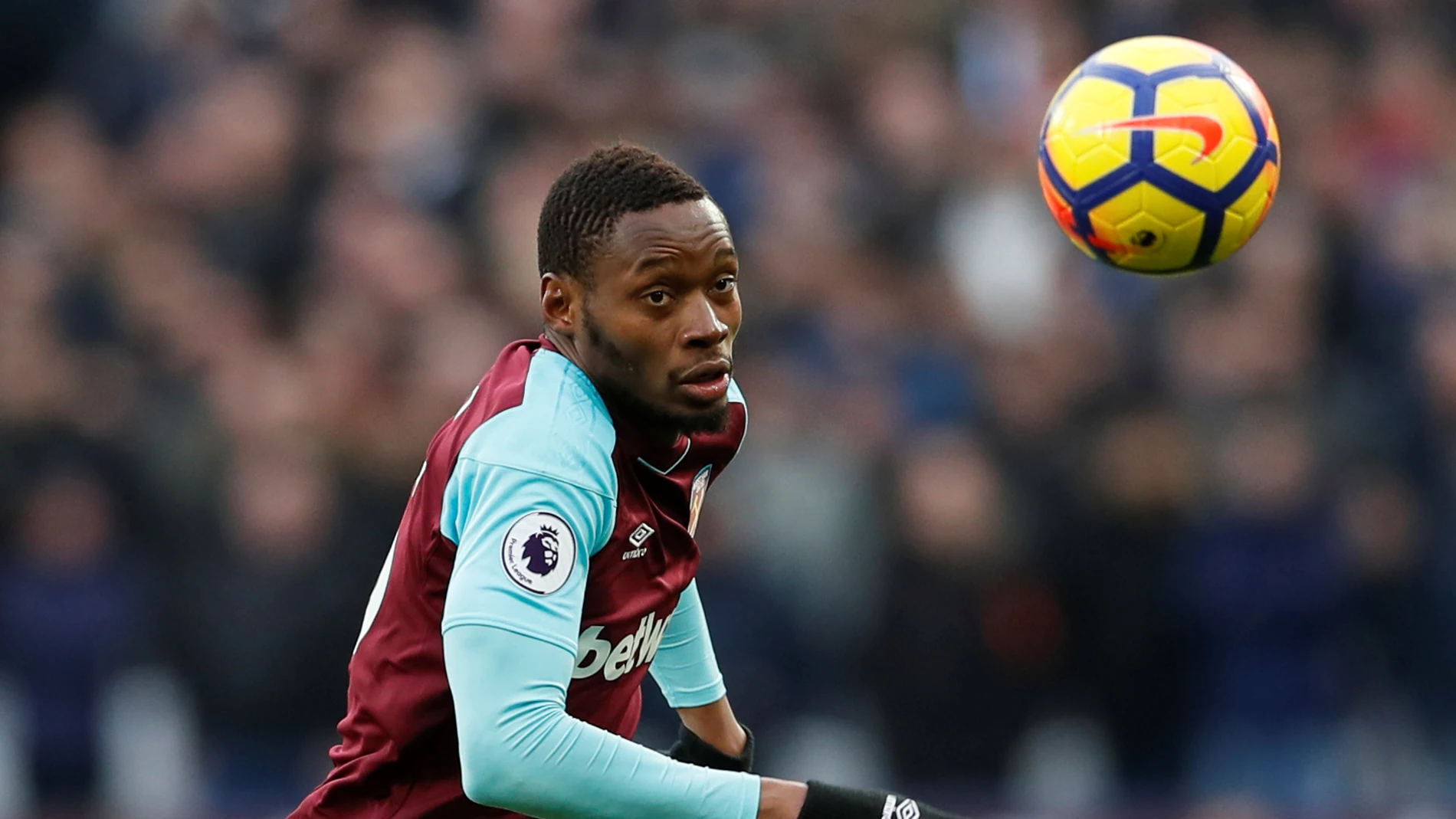Sakho, durante un partido con el West Ham Sakho, durante un partido con el West Ham