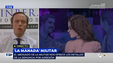 El abogado de la soldado que denunció la 'Manada' militar: "Ella está de baja y los compañeros implicados siguen con una vida normal" El abogado de la soldado que denunció la 'Manada' militar: "Ella está de baja y los compañeros implicados siguen con una vida normal"