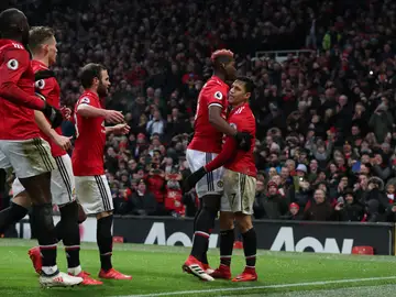 Alexis Sánchez celebrando el gol Alexis Sánchez celebrando el gol