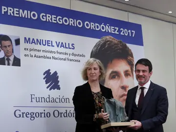 El exprimer ministro de Francia Manuel Valls recibe el Premio Gregorio Ordóñez El exprimer ministro de Francia Manuel Valls recibe el Premio Gregorio Ordóñez