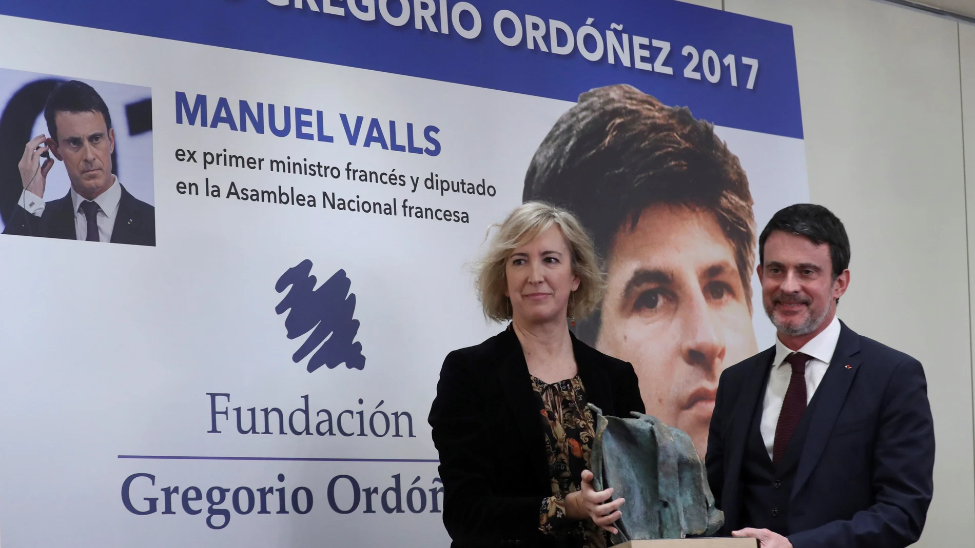 El exprimer ministro de Francia Manuel Valls recibe el Premio Gregorio Ordóñez El exprimer ministro de Francia Manuel Valls recibe el Premio Gregorio Ordóñez