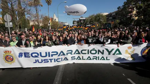 Manifestación convocada por JUSAPOL en Sevilla Manifestación convocada por JUSAPOL en Sevilla