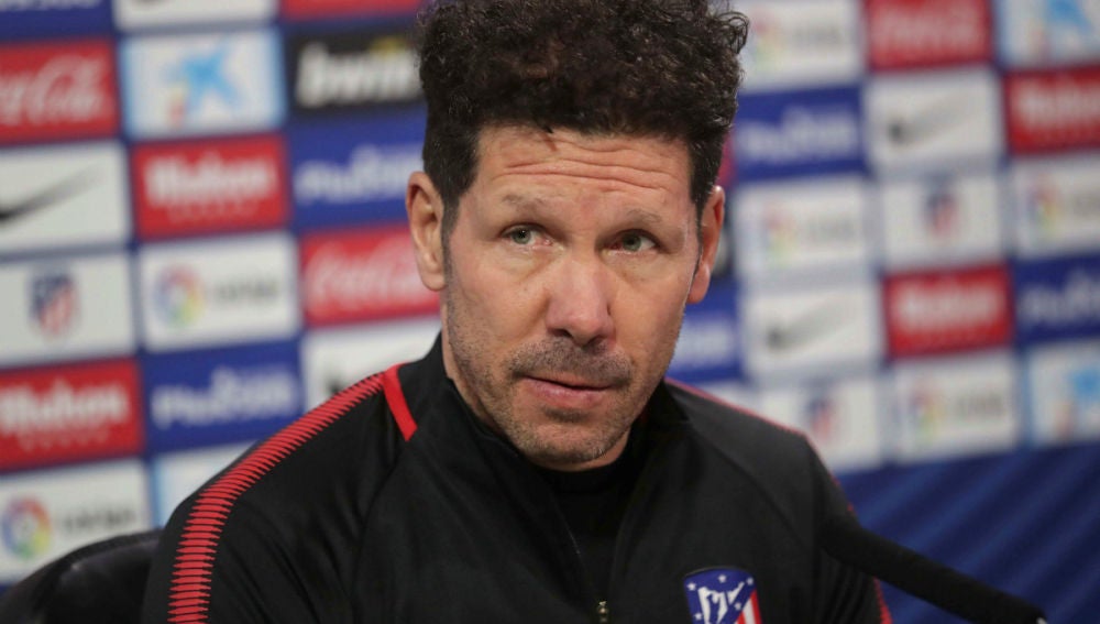 Diego Simeone, en rueda de prensa
