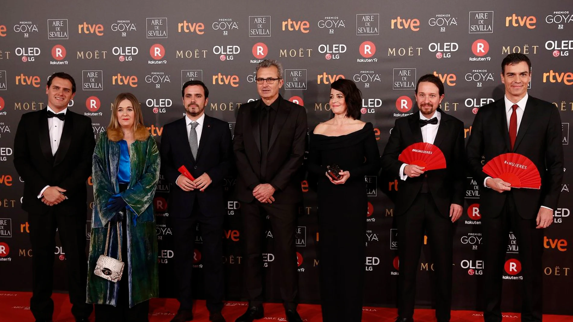 Los políticos, en la gala de los Goya 2018 Los políticos, en la gala de los Goya 2018