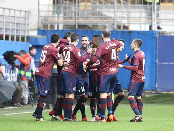 El Eibar celebra un gol El Eibar celebra un gol