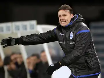 Cristóbal Parralo, en un partido del Deportivo Cristóbal Parralo, en un partido del Deportivo