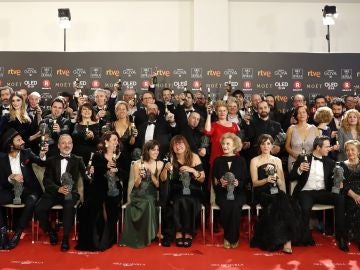 Foto de los ganadores de los Goya 2018