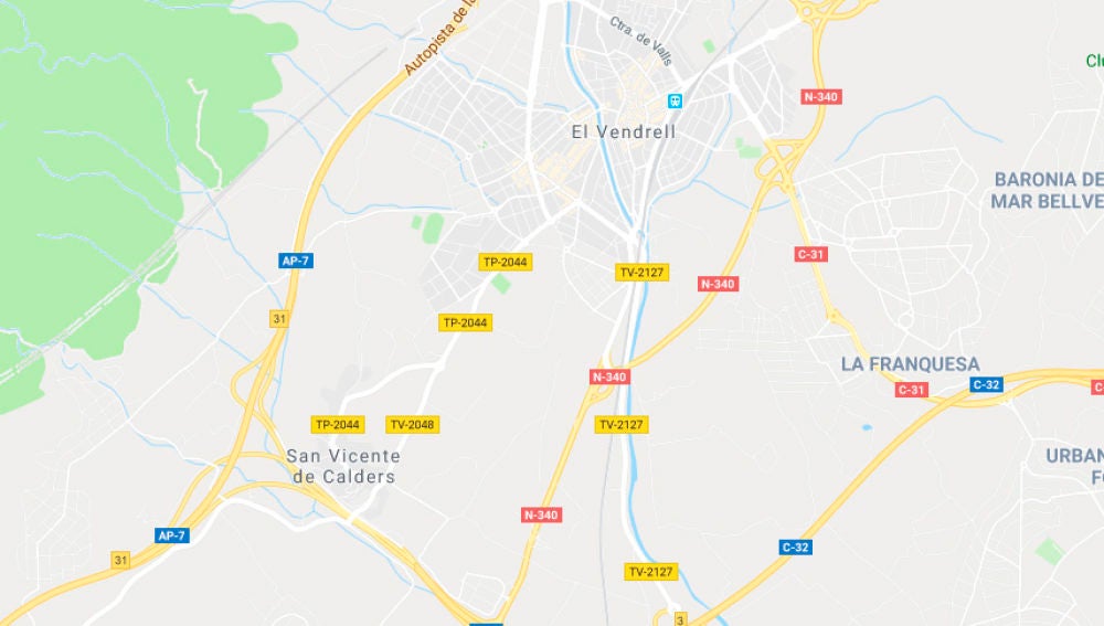 Accidente en El Vendrell