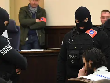 Salah Abdeslam en el juicio Salah Abdeslam en el juicio